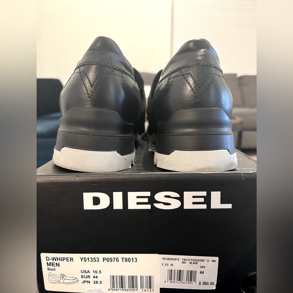 Diesel shoes black leather